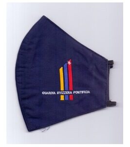 1 piece Pontifical Swiss Guard Fabric Hygiene Mask black
