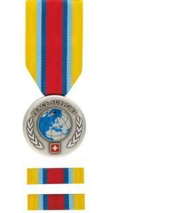 Mission à l'étranger PEACE SUPPORT avec 2 Ribbon