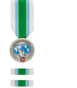 Mission à l'étranger UN Observer avec 2 Ribbon