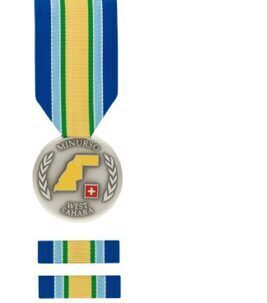 Auslandeinsatz West Sahara mit 2 Ribbon