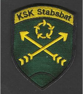Badge KSK Stabsbat vert sans velcro