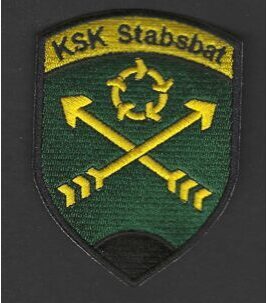 KSK Staff Bat Badge black without Velcro