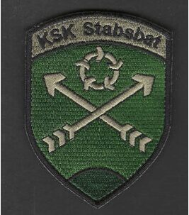 Badge KSK Stabsbat vert avec velcro