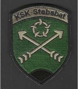 KSK Stabsbat Badge schwarz mit Klett