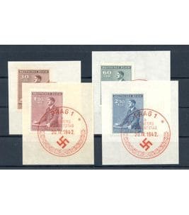 Bohème & Moravie Michel-N° 85-88 SST Riefst.