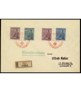Böhmen & Mähren Michel-Nr. 85-88
