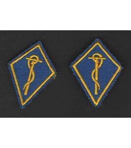 Paire de cols de l'armée suisse