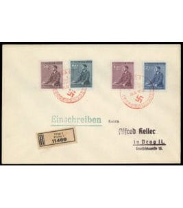 Böhmen & Mähren Michel-Nr. 85-88