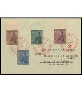 Bohème & Moravie Michel-N° 85-88 FDC