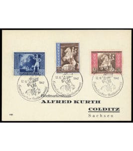 Reich allemand, 1933/45 Drittes Reich FDC Michel 820-822