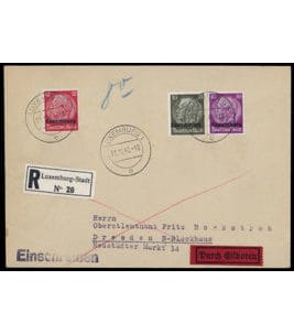 Occupation allemande II. WK Luxembourg Particularités Michel 7 + 11 + 12