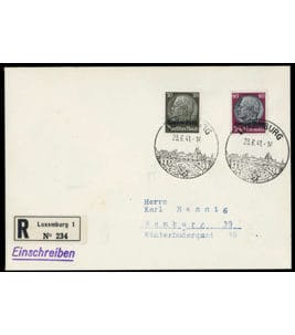 Occupation allemande II. WK Luxembourg Particularités Michel 11 + 14