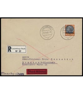 Deutsche Besetzung II. WK Luxemburg Besonderheiten Michel 16