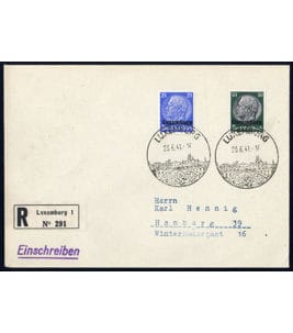 Occupation allemande II. WK Luxembourg Particularités Michel 10 + 13