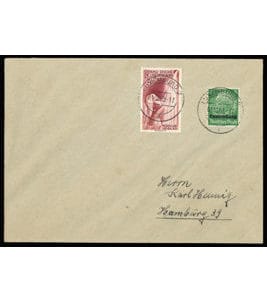 German occupation II. WK Luxembourg Michel 3 u.a.