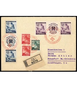 Böhmen & Mähren Michel-Nr. 62-63 ZDR u.a.