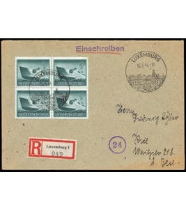 Occupation allemande II. WK Luxembourg Particularités Michel DR 881 (4)