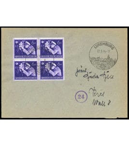 Occupation allemande II. WK Luxembourg Particularités Michel DR 876 (4)
