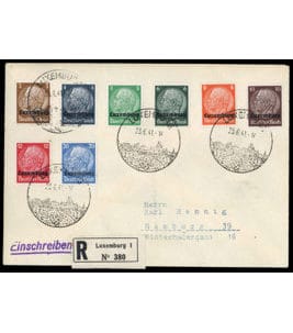 Occupation allemande II. WK Luxembourg Particularités Michel 1-7 + 9