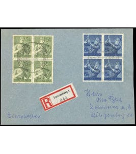 Deutsche Besetzung II. WK Luxemburg Besonderheiten Michel DR 851-52 (4)