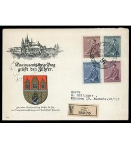 Böhmen & Mähren Michel-Nr.85-88 FDC