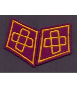 Paire de cols de l'armée suisse