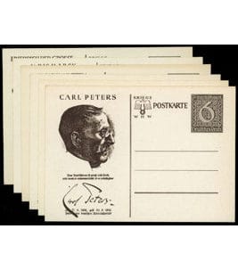 German Empire postal stationary Michel P 285/01-06