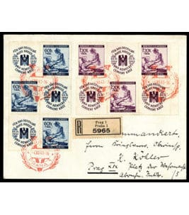 Böhmen und Mähren   Michel  62-63 Zf.