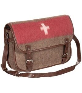 Swiss army shoulder bag vintage look retro
